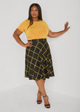 Ruched Stretch Knit Tee