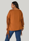 Fringed Oversized T Shirt