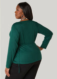 Ribbed Wrap Top