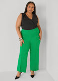 Ruched Faux Wrap Top