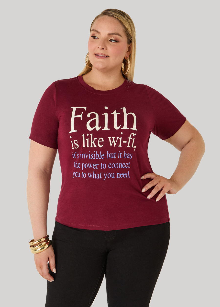 Faith Is Like Wifi Graphic Tee