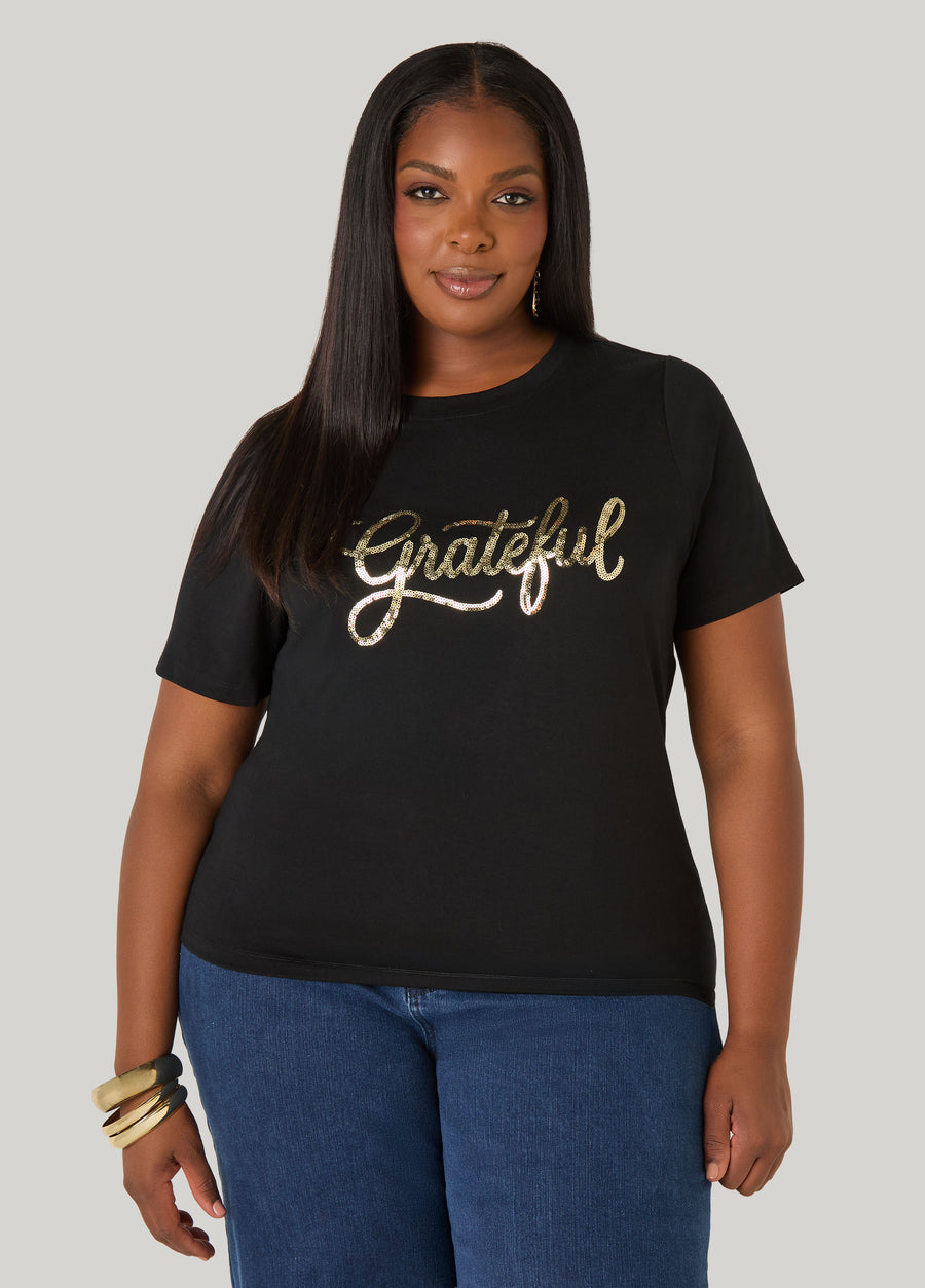 Grateful Sequin Tee