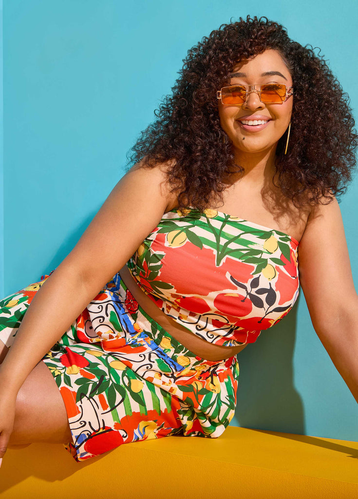 Printed Tube Top – Ashley Stewart