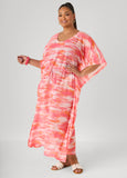 Printed Mesh Kaftan