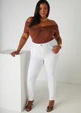 Twist Front Off The Shoulder Top