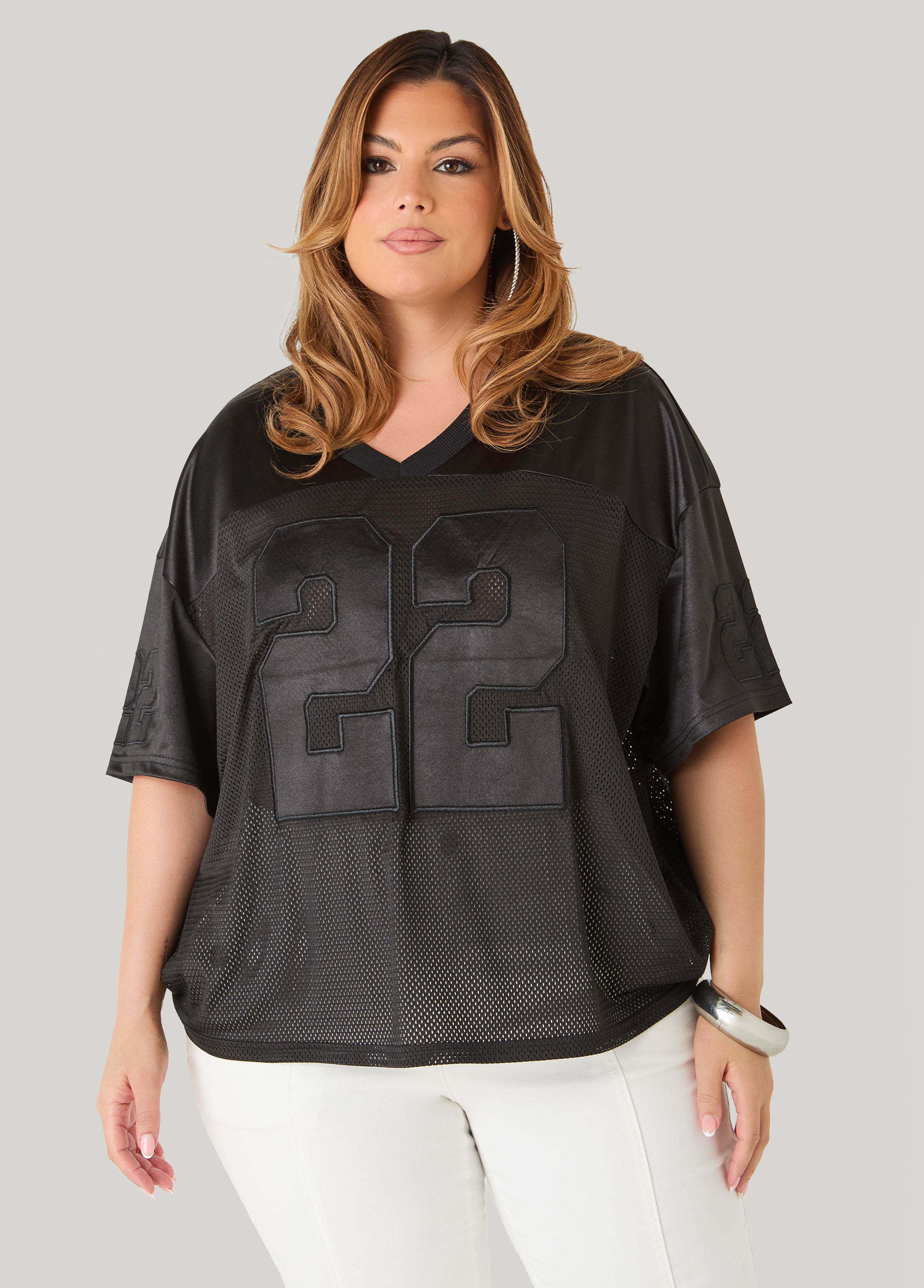 Mesh Paneled Jersey