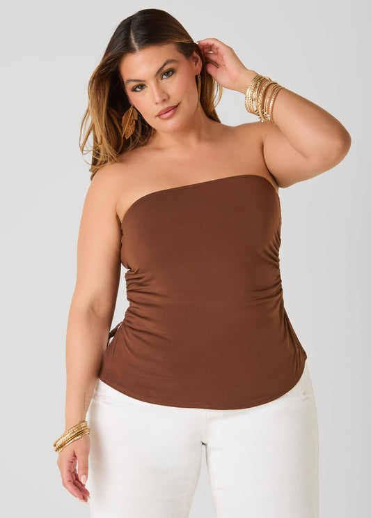 Ruched Tube Top