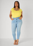 Ruched Cap Sleeved Top