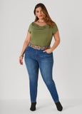 Ruched Cowl Neck Top
