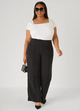 Ruched Square Neck Top
