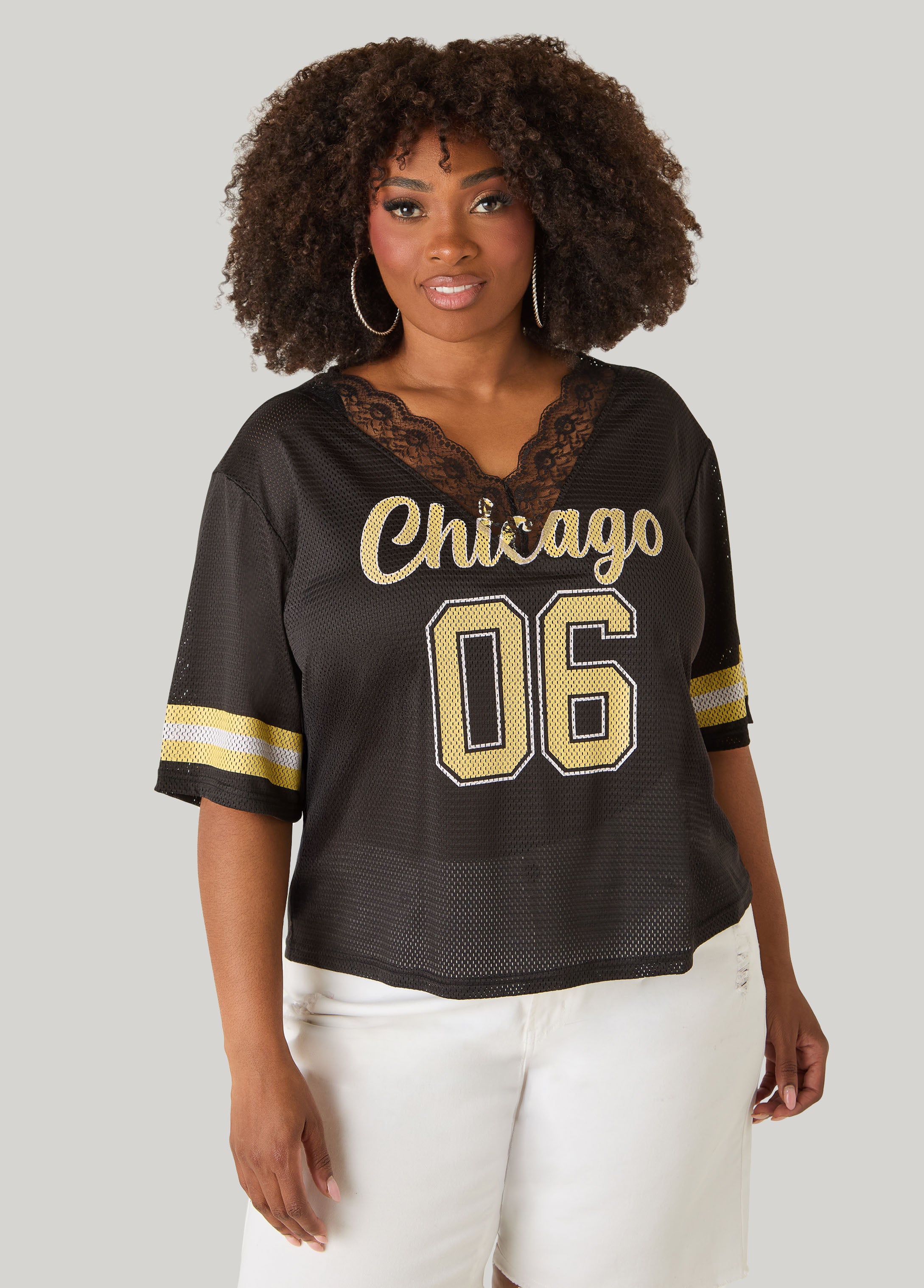 Chicago Lace Trimmed Jersey