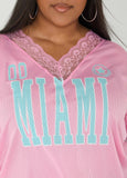 Miami Lace Trimmed Jersey