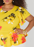 Floral Peplum Top