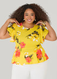 Floral Peplum Top