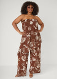 Beach Print Mesh Tube Top