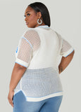 Good Vibes Open Knit Top
