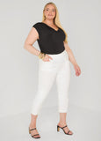 Ruched Cowl Neck Top