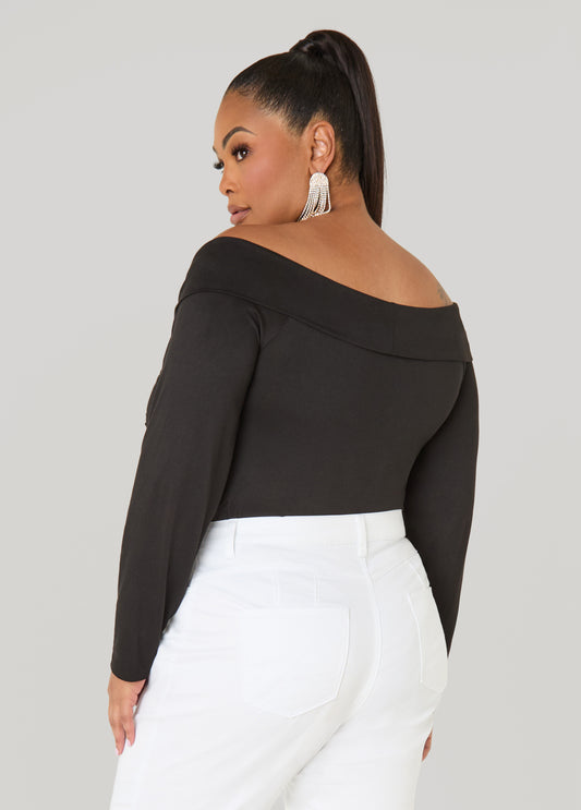 Knotted Long Sleeved Bodysuit