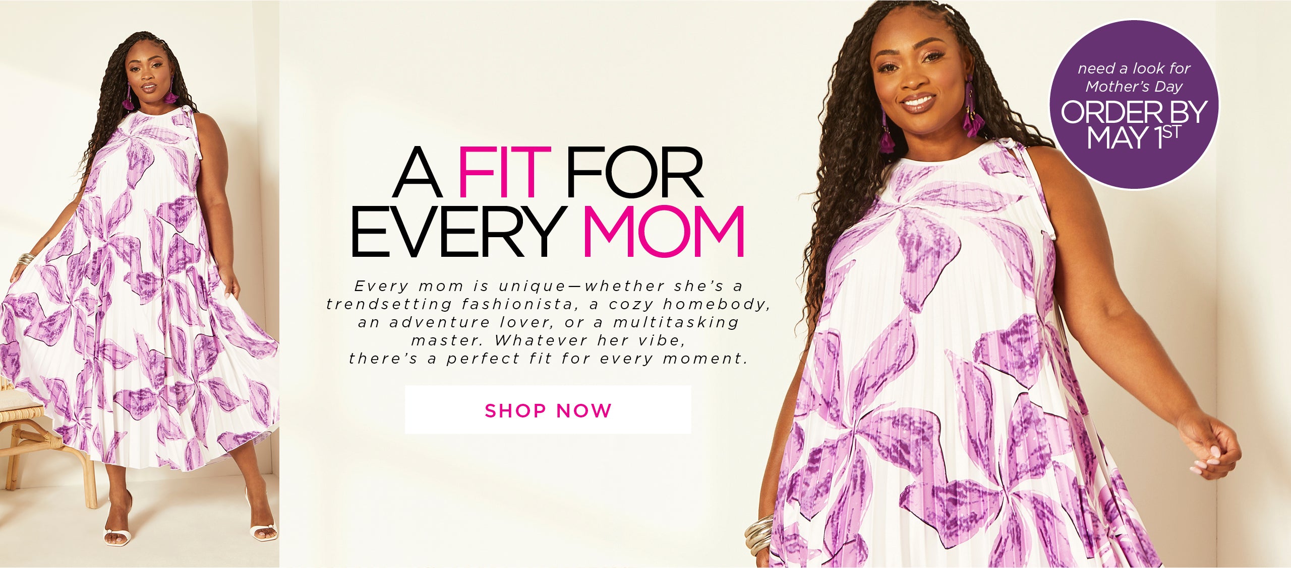 A fit for every mom. Shop Now
