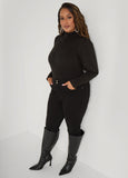Puff Sleeved Turtleneck Sweater