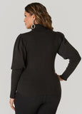 Puff Sleeved Turtleneck Sweater