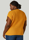 Drawstring Cable Knit Sweater