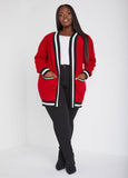 Plus Size Knitted Open Front Cardigan Trendy Plus Size Sweater