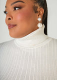 Ribbed Lurex™ Turtleneck Sweater
