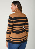 Striped Turtleneck Sweater