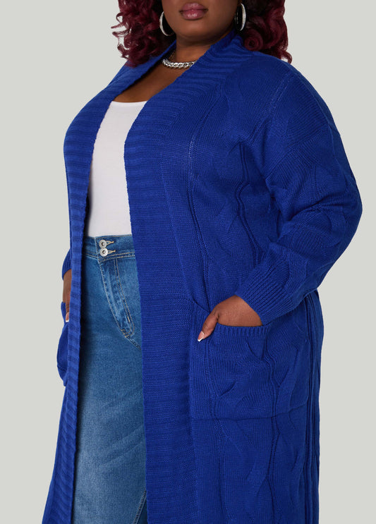 Cable Knit Duster