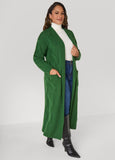 Pocketed Cable Knit Duster