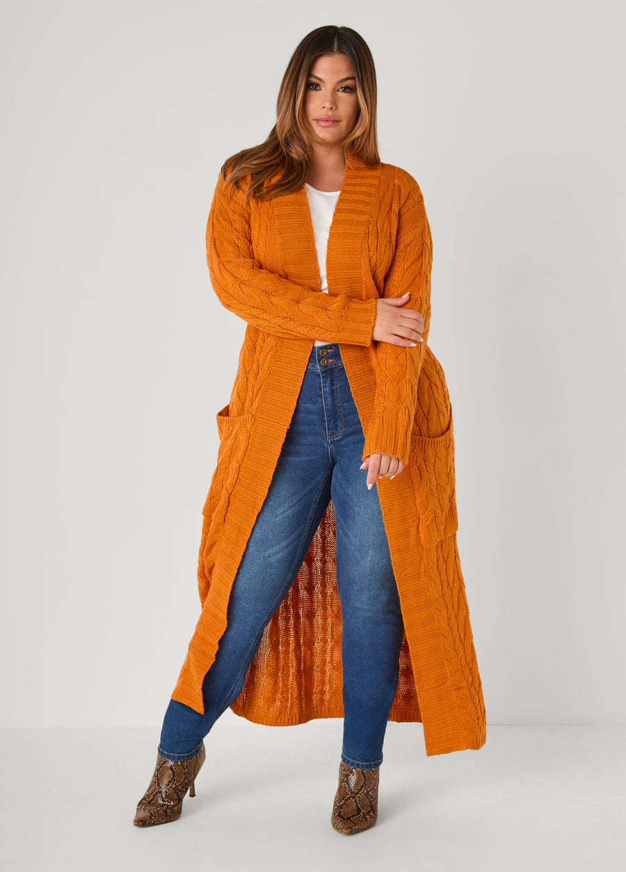 Cable Knit Duster