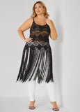 Fringed Crochet Sweater