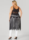 Fringed Crochet Sweater