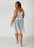Fringed Crochet Knit Top