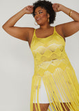 Fringed Crochet Knit Top