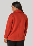 Pocket Front Cowl Neck Sweater