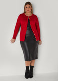 Button Front Knit Cardigan
