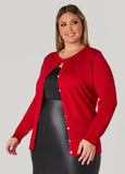 Button Front Knit Cardigan