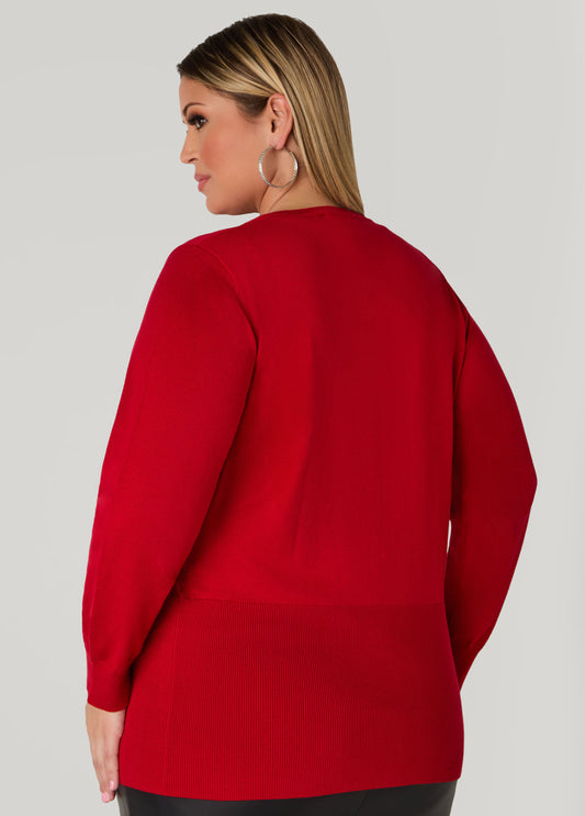 Button Front Knit Cardigan