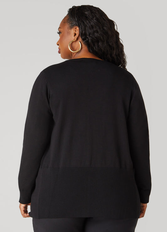 Button Front Knit Cardigan