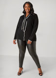 Tie Front Ribbed Cardigan
