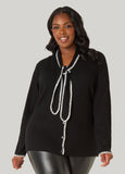 Tie Front Ribbed Cardigan
