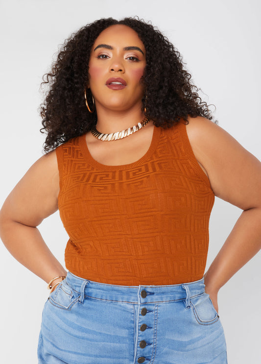 Geo Jacquard Bodysuit