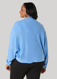 Mock Neck Dolman Sleeve Sweater