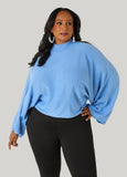 Mock Neck Dolman Sleeve Sweater