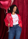 Plus Size Love Tee Graphic Tee Plus Size Heart T Shirt