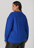 Cutout Cable Knit Sweater