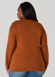 Button Embellished Sweater