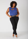 Cutout Lurex™ Ribbed Top